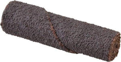 Superior Abrasives - 1/2" Max Roll Diam x 2" OAL, 50 Grit Aluminum Oxide Straight Cartridge Roll - 1/8" Pilot Hole Diam, Coarse Grade, X Weighted Cloth Backing - Apex Tool & Supply