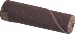 Merit Abrasives - 1/2" Max Roll Diam x 2" OAL, 180 Grit Aluminum Oxide Straight Cartridge Roll - 1/8" Pilot Hole Diam, Very Fine Grade - Apex Tool & Supply