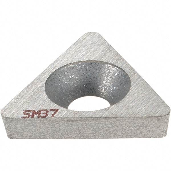 Kennametal - 1/2" Inscribed Circle, Triangle Turning Shim for Indexables - SM Shim Style, Positive Rake, Left Hand, Right Hand Cut - Apex Tool & Supply