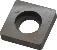 Kennametal - 8.53mm Inscribed Circle, Square Milling & Turning Shim for Indexables - Carbide, 0.188" Thick, SM Shim Style - Apex Tool & Supply