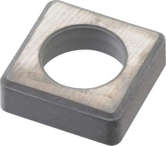 Kennametal - 5/8" Inscribed Circle, Square Boring Bar Shim for Indexables - 3/16" Thick, ISSN Shim Style, Negative Rake - Apex Tool & Supply