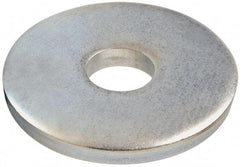 Gibraltar - 1/2" Screw, Steel Fender Flat Washer - 9/16" ID x 3" OD, 1/4" Thick, Zinc-Plated Finish - Apex Tool & Supply