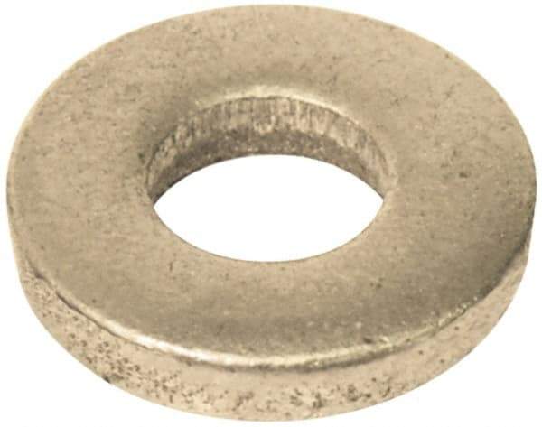 Gibraltar - 3/8" Screw, Grade 12L14 Case Hardened Steel Standard Flat Washer - 13/32" ID x 7/8" OD, 1/8" Thick, Nickel-Plated Finish - Apex Tool & Supply