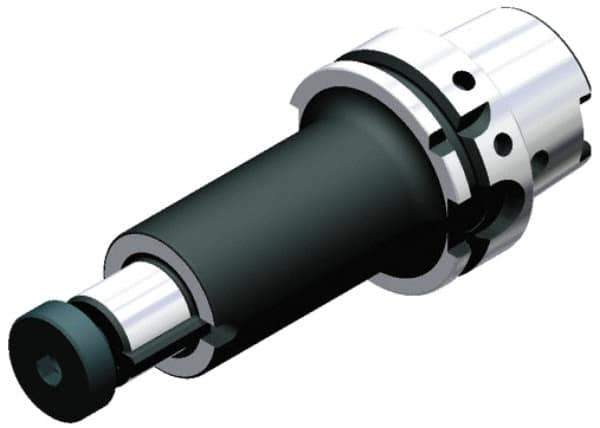 Kennametal - HSK63A Taper Shank 5/8" Pilot Diam Shell Mill Holder - 101.6mm Flange to Nose End Projection, 31.75mm Nose Diam - Exact Industrial Supply