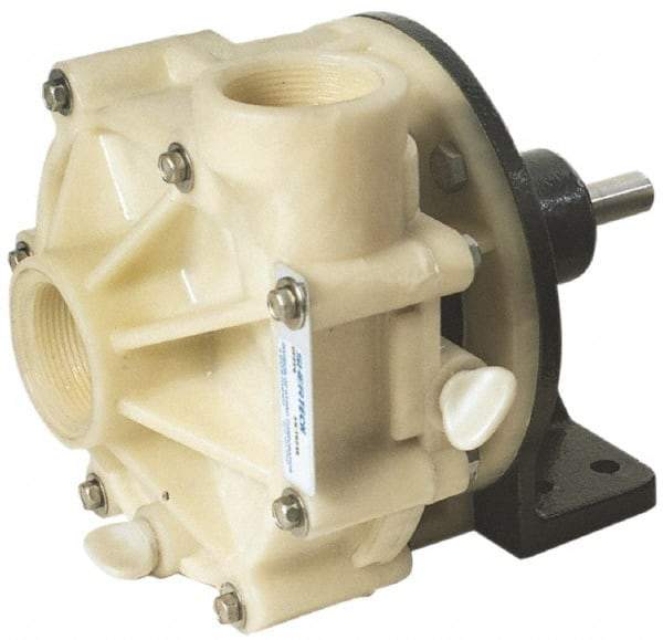 Pentair - 1/2 HP, Corrosion Resistant Pump - 1-1/2 Inlet Size, 1-1/2 Outlet Size, Polypropylene - Apex Tool & Supply