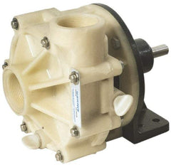 Pentair - 1 HP, Corrosion Resistant Pump - 1-1/2 Inlet Size, 1-1/2 Outlet Size, Polypropylene - Apex Tool & Supply