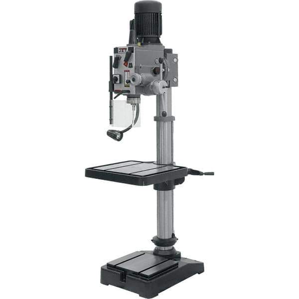 Jet - 20" Swing, Geared Head Drill Press - 12 Speed, 2 hp, Three Phase - Apex Tool & Supply