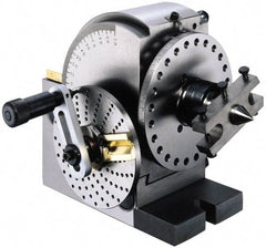 Interstate - Headstock Taper 2MT, Semi-Universal Dividing Head - 3.94" Centerline Height, 7.441" Long x 5.512" Wide x 6.811" High - Apex Tool & Supply