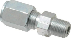 Parker - Metal Flareless Bite Tube Male Connector - 1/8 NPTF - Apex Tool & Supply