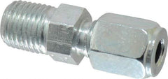 Parker - Metal Flareless Bite Tube Male Connector - 1/4 NPTF - Apex Tool & Supply