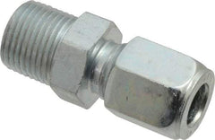 Parker - Metal Flareless Bite Tube Male Connector - 3/8 NPTF - Apex Tool & Supply