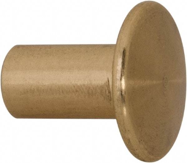 Made in USA - #8-32 Thread Barrel, Brass Sex Bolt & Binding Post - Uncoated, 3/8" Long Barrel - Apex Tool & Supply