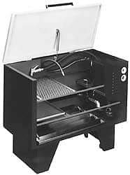 Graymills - Free Standing Solvent-Based Parts Washer - 42 Gal Max Operating Capacity, Steel Tank, 36" (Lid Close)/58" (Lid Open) High x 44" Long x 21-1/2" Wide, 115 Input Volts - Apex Tool & Supply