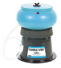 Raytech - 0.1 Cu Ft, 1/15 hp, Wet/Dry Operation Vibratory Tumbler - Flow Through Drain - Apex Tool & Supply
