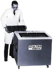 Made in USA - 3/4 hp, Wet/Dry Operation Vibratory Tumbler - Adjustable Amplitude, Flow Through Drain - Apex Tool & Supply