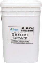 Made in USA - Fine Grade Smooth Glass Bead - 170 to 325 Grit, 50 Lb Pail - Apex Tool & Supply