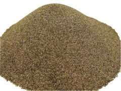 Value Collection - Coarse/Medium Grade Angular Aluminum Oxide - 50 to 80 Grit, 9 Max Hardness, 50 Lb Box - Apex Tool & Supply