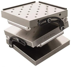 Interstate - 6" Long x 6" Wide x 3-1/4" High, Compound Precision Sine Plate - Square to within 0.0002" - Apex Tool & Supply