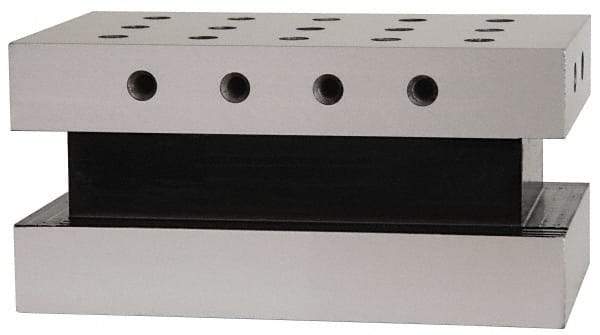 Suburban Tool - 3-1/2" Wide x 6" Deep x 3" High Steel Precision-Ground Angle Plate - Standard Plate, Machined Holes on Surface, Open End, Single Plate - Apex Tool & Supply