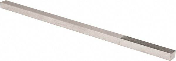 Made in USA - Super Fine, 1-1/2" Length of Cut, Single End Diamond Hone - 400 Grit, 1/4" Wide x 3/16" High x 6" OAL - Apex Tool & Supply