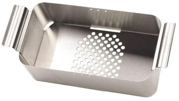 L&R Ultrasonic - Stainless Steel Parts Washer Basket - 6" High x 9" Wide x 393.7mm Long, Use with Ultrasonic Cleaners - Apex Tool & Supply