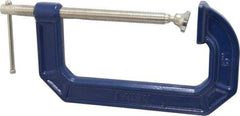 Irwin - Regular-Duty 6" Max Opening, 3-1/2" Throat Depth, Cast Iron Standard C-Clamp - 1,500 Lb Capacity, 0" Min Opening, Standard Throat Depth - Apex Tool & Supply