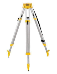 DeWALT - 42 Inch (Closed), 68 (Open) Inch Long, Construction Level Tripod - Black, Yellow, Use With Laser Levels - Apex Tool & Supply