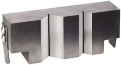 Heinrich - 1 Piece Vise V-Block Attachment - Steel, 2.675" Long, 1.24" Wide, 3/4" High - Apex Tool & Supply
