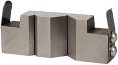 Heinrich - 1 Piece Vise V-Block Attachment - Steel, 3-3/8" Long, 1.24" Wide, 3/4" High - Apex Tool & Supply