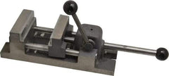 Heinrich - 3" Jaw Opening Capacity x 1-1/4" Throat Depth, Horizontal Drill Press Vise - 3" Wide Jaw, Stationary Base, Standard Speed - Apex Tool & Supply