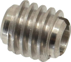 E-Z LOK - #8-32, Bright Finish, Stainless Steel Knife Insert - 1/4" Drill, 1/4" Hole Diam, 3/8" Long, 3/8" Min Grip, Grade 18-8 - Apex Tool & Supply