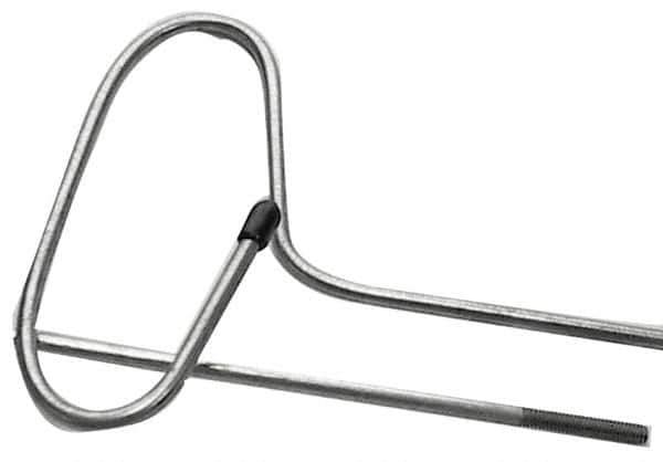 Schaefer Brush - 48" Long, 8-32 Male, Galvanized Steel Brush Handle Extension - 0.162" Diam, For Use with Tube Brushes & Scrapers - Apex Tool & Supply