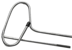 Schaefer Brush - 48" Long, 8-32 Male, Galvanized Steel Brush Handle Extension - 0.162" Diam, For Use with Tube Brushes & Scrapers - Apex Tool & Supply
