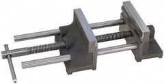 Heinrich - 10" Jaw Opening Capacity x 2" Throat Depth, Horizontal Drill Press Vise - 6" Wide Jaw, Stationary Base, Standard Speed, 17-5/8" OAL x 4-1/8" Overall Height - Apex Tool & Supply