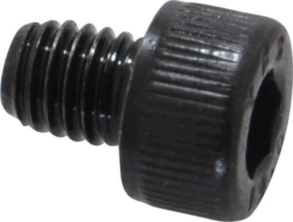 Value Collection - M5x0.80 Metric Coarse Hex Socket Drive, Socket Cap Screw - Grade 12.9 Alloy Steel, Black Oxide Finish, Fully Threaded, 6mm Length Under Head - Apex Tool & Supply
