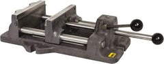 Heinrich - 8-3/16" Jaw Opening Capacity x 2" Throat Depth, Horizontal Drill Press Vise - 8" Wide x 8-3/16" High Jaw, Stationary Base, Standard Speed - Apex Tool & Supply