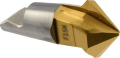 Seco - MM12 M02 Grade F15M Carbide Chamfer Milling Tip Insert - 2 Flutes, 0.63" Cutting Diam, 0.295" Depth of Cut, 0.677" Extension - Apex Tool & Supply