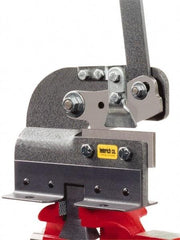 Heinrich - 4-3/8 Inch Long x 8 Inch Wide x 3-1/2 Inch Deep x 7 Inch High, Hand Slitting Bench Shear - 1/8 Inch Mild Steel Capacity - Apex Tool & Supply