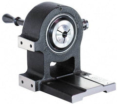Harig - 5C Compatible, 24 Increment, Horizontal Spin Collet Indexer - 4-1/8" High Center, 1" Max Collet Capacity, 6-3/8" Overall Height, Manual Operation - Apex Tool & Supply