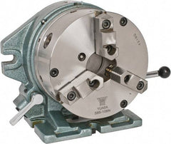 Yuasa - 24 Position, 8" Chuck, Super Indexing Spacer - 5.87" High Centerline, 2.48" Chuck Through Hole, 6.82" OAL, 10.12" Overall Height - Apex Tool & Supply