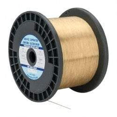 Global EDM - Brass Hard Grade Electrical Discharge Machining (EDM) Wire - 99 Lbs. Max Tensile Strength - Apex Tool & Supply