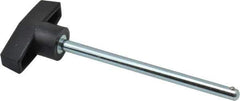 Value Collection - 1/4" Diam, 4" Usable Length, T Handle, Quick Release Pin - 4-3/4" OAL, Grade C1010/C1022 Steel, Zinc-Plated Finish - Apex Tool & Supply
