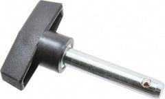 Value Collection - 3/8" Diam, 2" Usable Length, T Handle, Quick Release Pin - 2-7/8" OAL, Grade C1010/C1022 Steel, Zinc-Plated Finish - Apex Tool & Supply