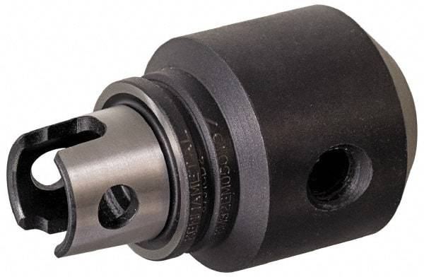 Kennametal - KM80ATC Modular Connection 1-1/2" Hole End Mill Holder/Adapter - 2-3/4" Nose Diam, 97mm Projection, Through-Spindle Coolant - Exact Industrial Supply