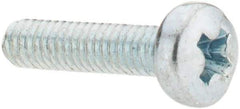 Value Collection - M2.5x0.45, 10mm Length Under Head Phillips Drive Machine Screw - Pan Head, Grade 4.8 Steel, Zinc-Plated Finish, Without Washer - Apex Tool & Supply