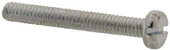 Value Collection - M2x0.40, 16mm Length Under Head Slotted Drive Machine Screw - Pan Head, Grade 4.8 Steel, Zinc-Plated Finish, Without Washer - Apex Tool & Supply