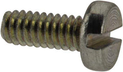 Value Collection - M2x0.40, 5mm Length Under Head Slotted Drive Machine Screw - Pan Head, Grade 4.8 Steel, Zinc-Plated Finish, Without Washer - Apex Tool & Supply
