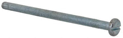 Value Collection - M3x0.50, 50mm Length Under Head Slotted Drive Machine Screw - Pan Head, Grade 4.8 Steel, Zinc-Plated Finish, Without Washer - Apex Tool & Supply