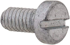 Value Collection - M2.5x0.45, 5mm Length Under Head Slotted Drive Machine Screw - Cheese Head, Grade 4.8 Steel, Zinc-Plated Finish, Without Washer - Apex Tool & Supply