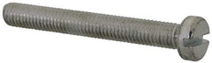 Value Collection - M5x0.80, 40mm Length Under Head Slotted Drive Machine Screw - Cheese Head, Grade 4.8 Steel, Zinc-Plated Finish, Without Washer - Apex Tool & Supply